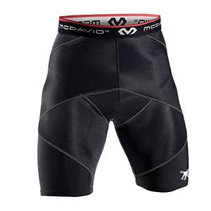 lot 43000018 image: McDavid Cross Compression Shorts. Thick Compression for Muscle Support and Recovery. Hips, Hamstring, Quads
