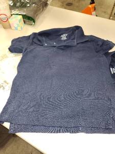 lot 43000020 image: Navy childrens place polo shirts 78 Medium 2 pk