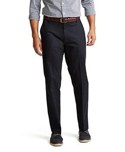 lot 43000043 image: Dockers Mens Classic Fit Signature Khaki Lux Cotton Stretch Pants, Navy, 32W x 29L