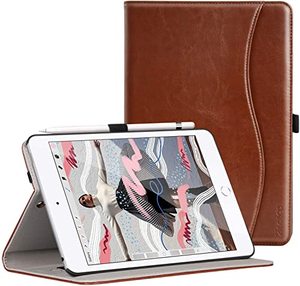 lot 43000062 image: Ztotop for iPad Mini 5 CaseiPad Mini 4 Case,Premium PU Leather Folio Stand Cover with Auto Wake&Sleep,Card Pocket, for iPad Mini 5th4th Generation 7.9 Inch Tablet, Brown