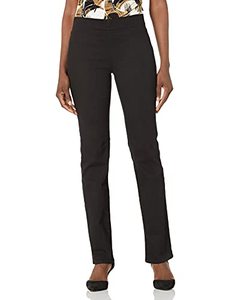 lot 43000078 image: NYDJ Womens Pull-On Marilyn Straight Jeans  Slimming & Flattering Fit, Black, 16