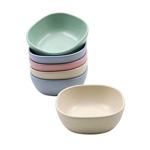 lot 43000081 image: 6PCS 4.5 OZ Wheat Straw Small Dessert Bowls, Stacked Pinch Bowls, Bamboo Fiber Mini Prep Bowls, Unbreakable Dipping Saucers for Side Dishes, Seasoning, Snack, Appetizer (Multicolor)