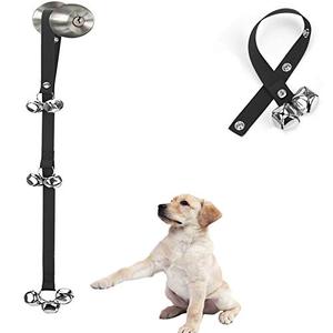 lot 43000106 image: Luckyiren Upgraded Puppy Bells Dog Doorbells for Door KnobPotty TrainingGo Outside-Dog Bells for Puppies Dogs Doggy Doggie Pooch Pet Cat for Dog Lovers-Premium Quality-3 Snaps for Length Adjustment