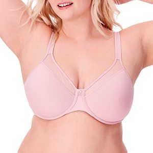 lot 43000109 image: Bali Womens One Smooth U Ultra Light Convertible Bra DF3439, Hush Pink, 36C