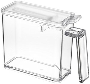 lot 43000120 image: YAMAZAKI Home Spice Container  Steel  Plastic  Small  Food Storage, White