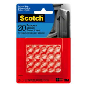 lot 43000184 image: Scotch Self-Stick Bumpers Clear 12 in. Diameter 20Pack