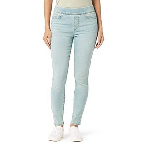 lot 43000185 image: Womens Totally Shaping Pull-On Skinny Jeans (Available in Plus Size), Camellia Creek, 18 Short