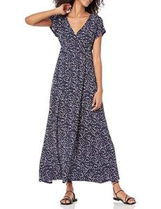 lot 43000186 image: Amazon Essentials Womens Waisted Maxi Dress , NavyPink, Abstract, Small
