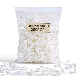 lot 43000201 image: 200 Pcs Wax Sticks, Nose Wax Kit Accessories, Waxing Sticks for Nose Hair Remover, Wax Applicator Sticks for Nostril Nasal Cleaning Ear Face Eyebrows Hair Removal for Men Women