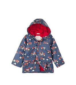 lot 43000238 image: Hatley Boys Little Printed Raincoats, Red Farm Tractors, 3 Years