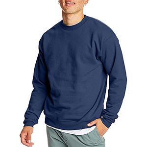 lot 43000240 image: Hanes Mens EcoSmart Sweatshirt, Navy, Large