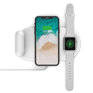 lot 43000242 image: Vissles 3 in 1 Wireless Charging Pad Wireless Charging Station for iPhone 131211proSeXXSXRXs Max Apple Watch AirPods 2Pro Wireless Charger Pad for Samsung Galaxy S20S10