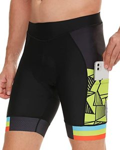 lot 43000274 image: DEALYORK Mens Padded Bike Shorts Cycling Underwear 3D Padding Bicycle Biking Riding Half Pants MTB Liner Mountain Underpants for Cycle Biker