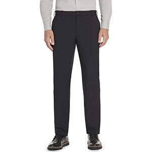lot 43000279 image: Van Heusen Mens Slim Fit Flex Flat Front Pant, Black, 32W x 32L