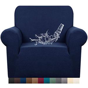lot 43000307 image: Granbest Premium Waterproof Sofa Cover High Stretch Couch Slipcover Super Soft Fabric Couch Cover (Navy Blue, Chair,small)