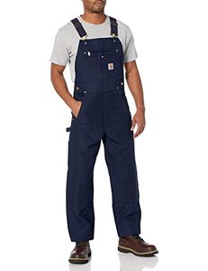 lot 43000309 image: Carhartt MensRelaxed Fit Duck Bib Overall Navy,L32-W46