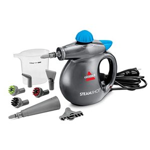 lot 43000324 image: Bissell SteamShot Hard Surface Steam Cleaner with Natural Sanitization, Multi-Surface Tools Included to Remove Dirt, Grime, Grease, and More, 39N7V