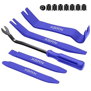lot 43000345 image: XBRN Auto Trim Removal Tool Kit,13 Pcs Car Panel Door Window Tools Kit,Auto Clip Fastener Remover Pry Tool Set