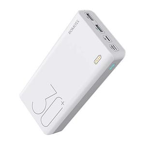 lot 43000347 image: ROMOSS 30000mAh Power Bank Sense 8, 18W PD USB C Portable Charger with 3 Outputs & 3 Inputs External Battery Pack Cell Phone Charger Battery Compatible with iPhone 13 12, Samsung Galaxy iPad and More