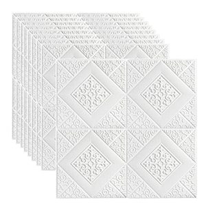 lot 43000423 image: GRANDMEI 3D Wallpaper, 9 Pieces 35 Sq.ft Peel and Stick Self-Adhesive Wall Panelfor Ceiling Bedroom Home Livingroom Background