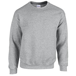 lot 43000425 image: Gildan Adult Fleece Crewneck Sweatshirt, Style G18000, Sport Grey, Medium