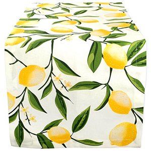 lot 43000439 image: DII Lemon Bliss Tabletop Collection, Table Runner, 14x108