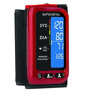 lot 43000446 image: SmartHeart Blood Pressure Monitor  Attached Upper Arm Cuff  Advanced Inflation Technology  500-Reading Memory