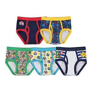 lot 43000450 image: Nintendo boys Super Mario Brothers Multipacks briefs underwear, 5pk Brief, 6 US
