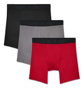 lot 43000451 image: Fruit of the Loom Mens Breathable Underwear, Micro Mesh - Assorted Color - Boxer Brief, Small