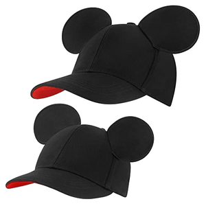 lot 43000473 image: Disney Boys Baseball Cap, Mickey Mouse Ears Hat For Kids, Daddy & Me Adjustable Toddler Caps 2-4 Or Boy Hats Ages 4-7