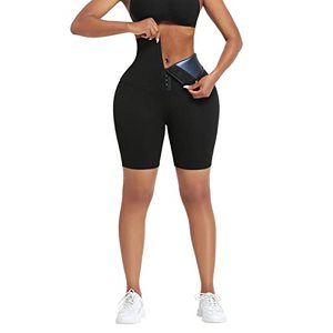 lot 43000479 image: huiming Sauna Sweat Shorts for Women High Waisted Thermo Waist Trainer Slimming Leggings Pants Body Shaper (LargeX-Large)