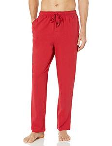 lot 43000543 image: Amazon Essentials Mens Knit Pajama Pant, Red, Medium