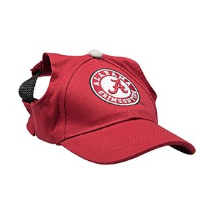 lot 43000544 image: Littlearth Unisex-Adult NCAA Alabama Crimson Tide Pet Baseball Hat, Team Color, Small