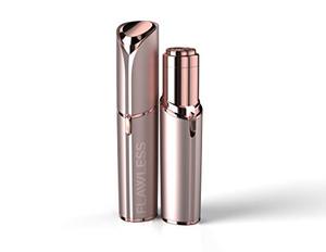 lot 43000545 image: Finishing Touch Flawless Facial Hair Remover for Women, BlushRose Gold Electric Face Razor for Women with LED Light for Instant and Painless Hair Removal