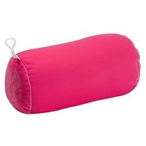 lot 43000560 image: Worlds Best Microbead Bolster Tube Pillow, Smooth Cool Touch Fabric, Neck or Back Support Pillow, Hypoallergenic, Pink