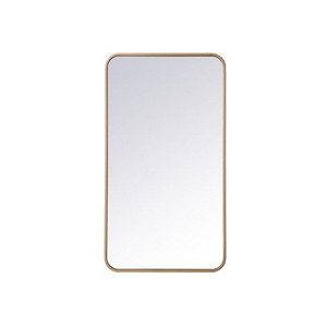 StyleWell Kids Medium Round Gold Bow Mirror (24 in.)