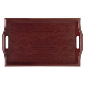 lot 1549 image: G.E.T. RST-2516-M 25 x 16 Mahogany Room Service Tray