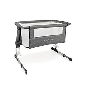 lot 1612 image: Baby Delight Beside Me Dreamer Bassinet & Bedside Sleeper Charcoal Tweed Fashion Designed for Babies 0-5 Months