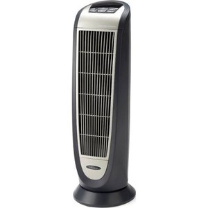 lot 1620 image: Lasko - Ceramic Tower Heater - BlackSilver
