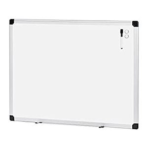 lot 2577 image: Amazon Basics Magnetic Dry Erase White Board, 35 x 47-Inch Whiteboard - Silver Aluminum Frame (B07K67LPWR)