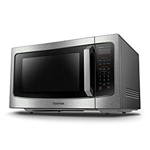 lot 8357 image: TOSHIBA ML-EM45PIT(SS) Countertop Microwave Oven With Inverter Technology, Kitchen Essentials, Smart Sensor, Auto Defrost, 1.6 Cu Ft, 13.6 Removable Turntable, 33lb.&1350W, Stainless Steel (B085G2T7NS)
