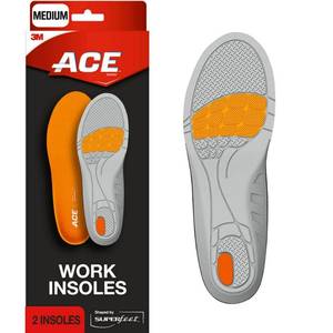 lot 1574 image: 2pk Ace Insoles Work - M, Leg and Foot Care
