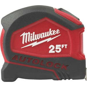 lot 1576 image: milwaukee 48-22-6825 25 foot compact auto lock tape measure