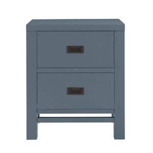 lot 2541 image: Home Decorators Collection Calden Steel Blue 2-Drawer Nightstand (26 in. H x 22 in. W x 16 in. D)