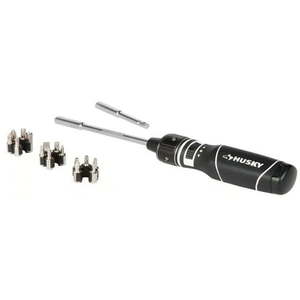 lot 3039 image: Husky - 00014 - Ratcheting Double Speed Screwdriver Set - 18 Piece