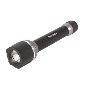 lot 3060 image: Husky 120 Lumens Virtually Unbreakable Flashlight, Black