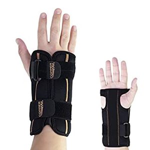 lot 3079 image: Copper Fit Rapid Relief Wrist Wrap - Black 2 Pack