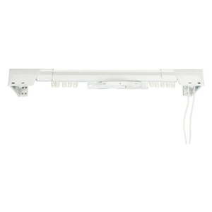 lot 5927 image: Rod Desyne Heavy Duty Single Traverse Rod Center Open - White