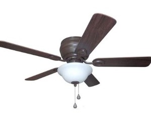 lot 3026 image: Harbor Breeze Oxford Indoor Ceiling Fan (Missing Glass Bowl)