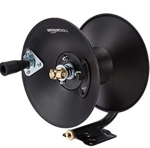 lot 3119 image: Amazon Basics Manual Hose Reel Fits 38 By 50
